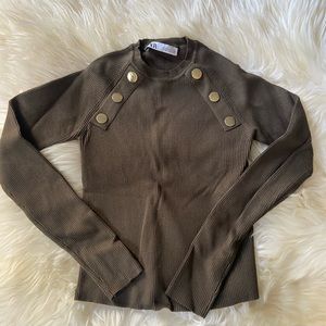 Zara Gold Detail Sweater